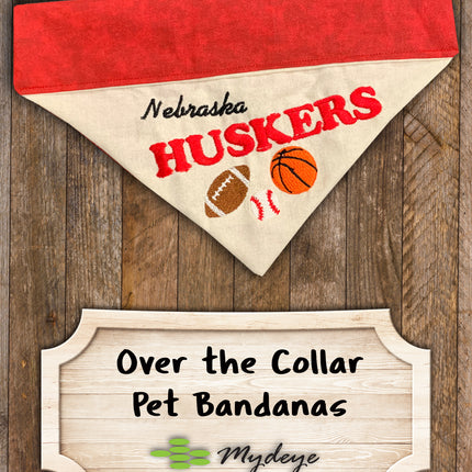 Nebraska Cornhuskers / Over the Collar Dog Bandana