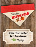 Nebraska Cornhuskers / Over the Collar Dog Bandana