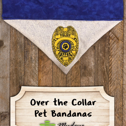 Police / Over the Collar Dog Bandana