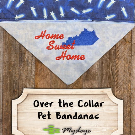 Home Sweet Home States / Over the Collar Dog Bandana