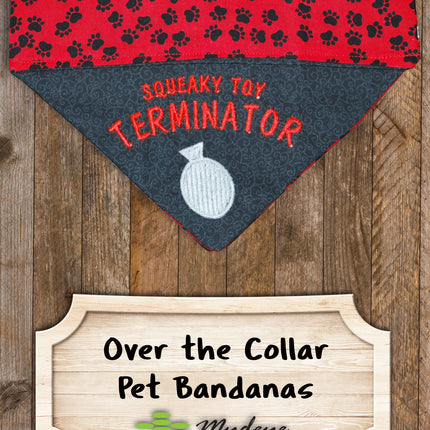 Squeaky Toy Terminator / Over the Collar Dog Bandana