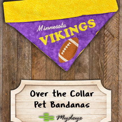 Minnesota Vikings / Over the Collar Dog Bandana