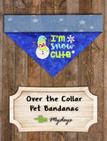 I'm Snow Cute / Over the Collar Dog Bandana