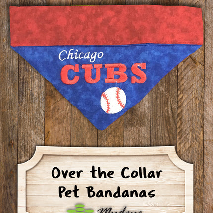 Chicago Cubs / Over the Collar Dog Bandana