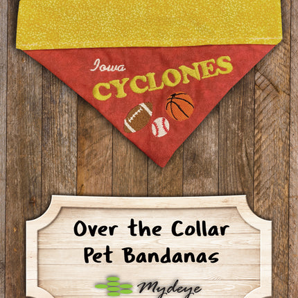 Iowa Cyclones / Over the Collar Dog Bandana