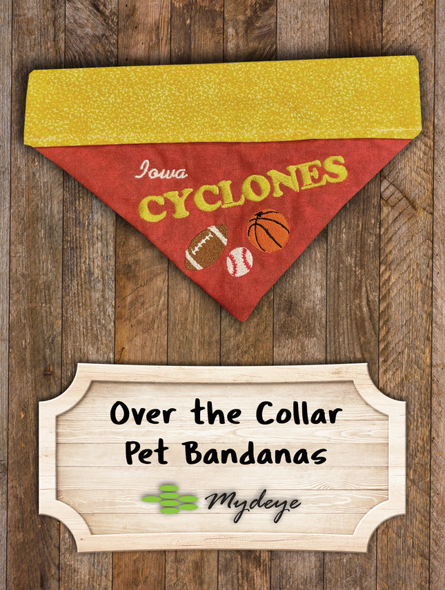 Iowa Cyclones / Over the Collar Dog Bandana