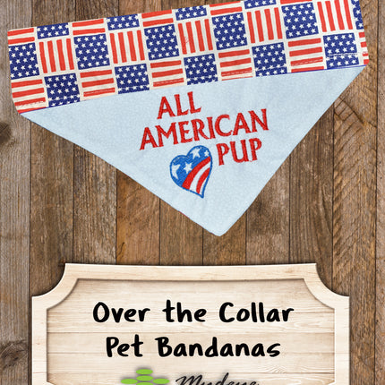 American Pup / Over the Collar Dog Bandana