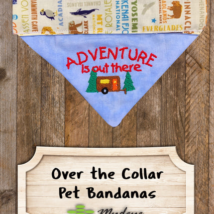 Adventure is Out There / Over the Collar Dog Bandana