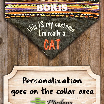 I'm really a CAT / Halloween Dog Bandana