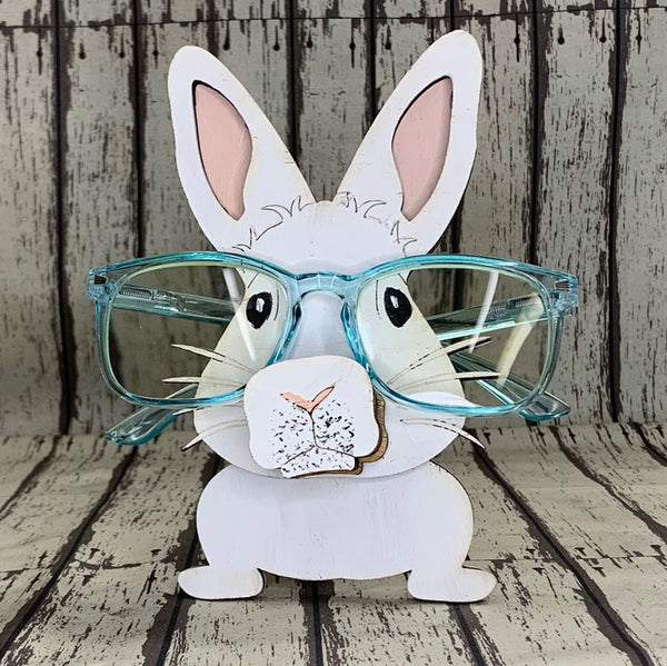 Resin Animal Eyeglasses Holder Panda Bunny Glasses Stand Case Rabbit  Figurine Desktop Decoration Ornament Cake Topper