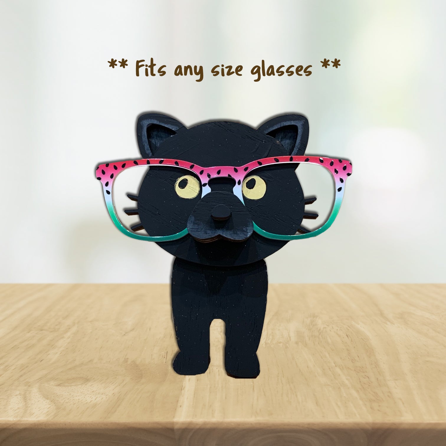 Matr Boomie Cat Eyeglass Holder | Handcarved Rosewood