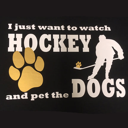 Watch Hockey & Pet the Dog/Cat T-Shirt
