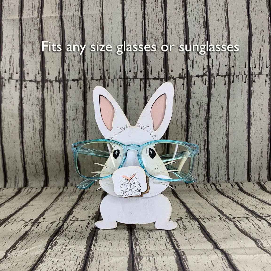 Resin Animal Eyeglasses Holder Panda Bunny Glasses Stand Case Rabbit  Figurine Desktop Decoration Ornament Cake Topper