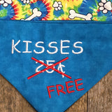 Kisses Free / Over the Collar Dog Bandana