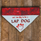 Not to big to be a Lap Dog / Over the Collar Dog Bandana