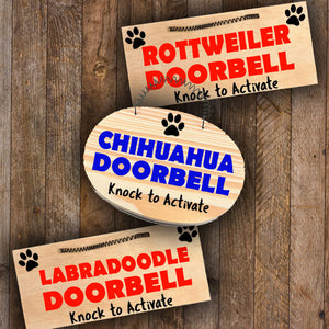 Mini Wood Sign - [Breed] Doorbell