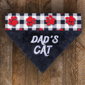 Dad's Cat / Over the Collar Dog Bandana