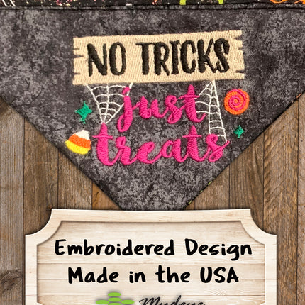 No Tricks Just Treats / Over the Collar Dog Bandana
