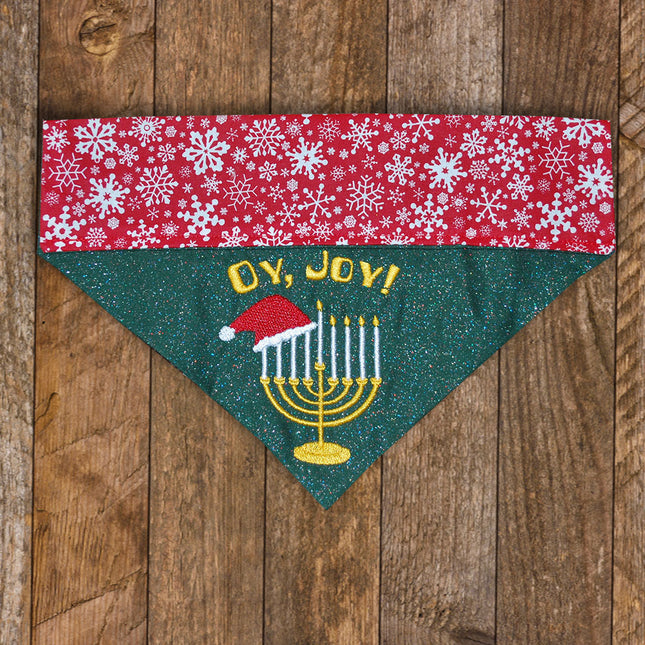 Oy Joy / Holiday Hanukkah Christmas Dog Bandana