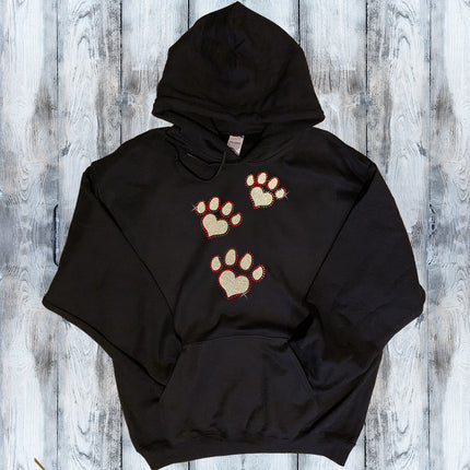Glitter and Rhinestone Paw Prints Shirt