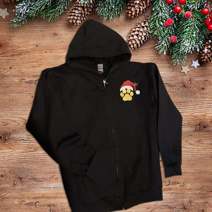 Santa Paws Zip-Up Hoodie