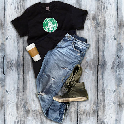 Sanity Coffee and Dogs shirt full design