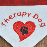 Therapy Dog / Over the Collar Dog Bandana
