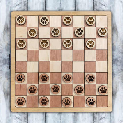 Paw Print Checkers