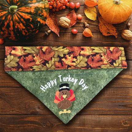 Happy Turkey Day / Thanksgiving Dog Bandana
