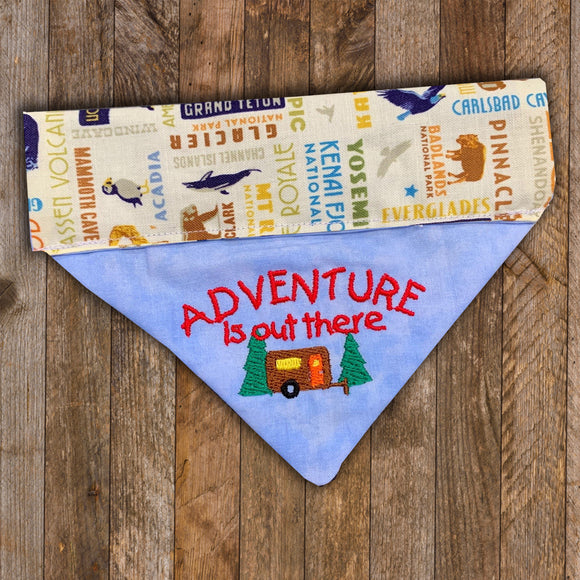 Adventure is Out There / Over the Collar Dog Bandana